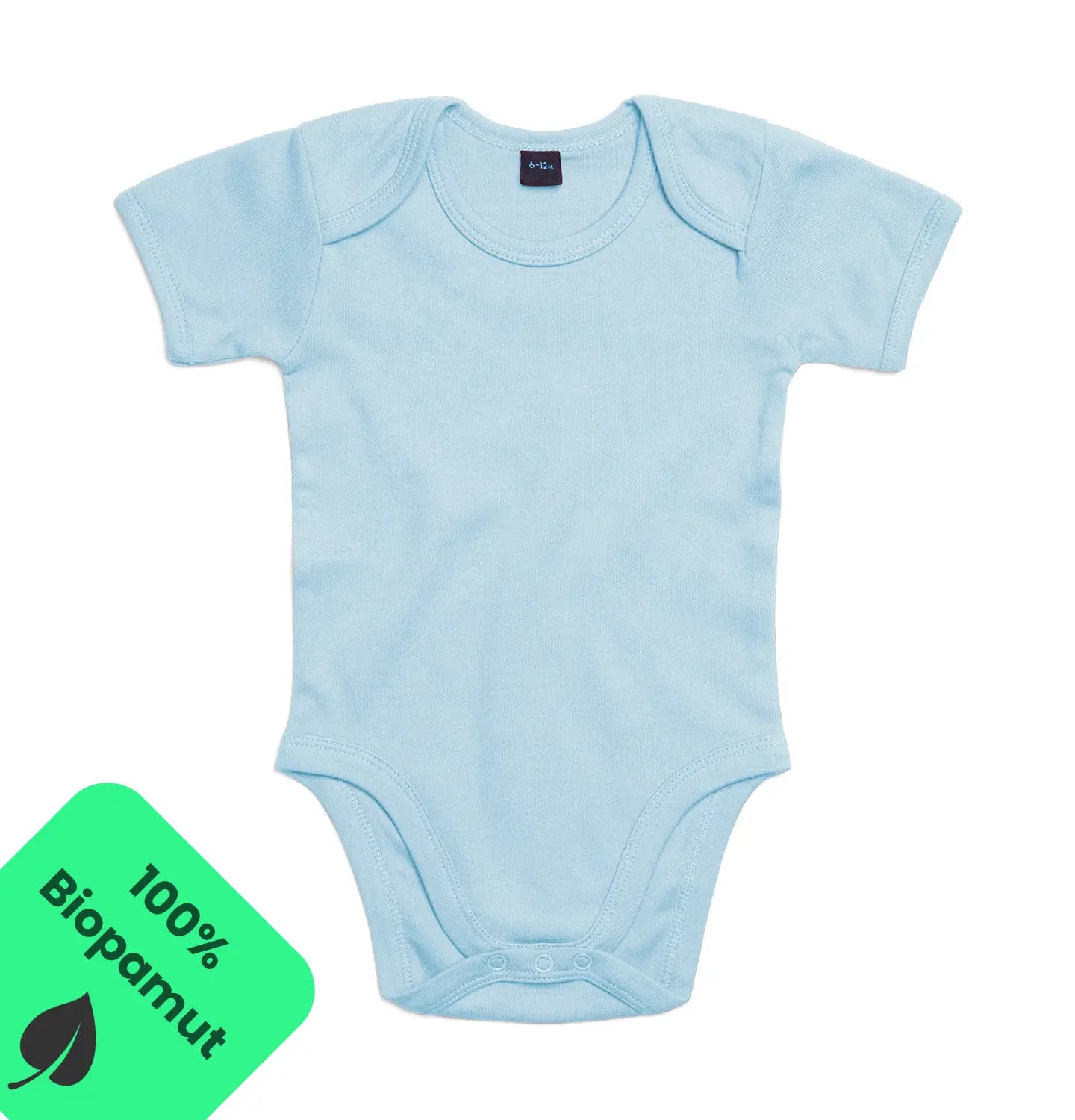 Babybugz Baba body 100% Biopamut rövid ujjú Dusty Kék 5db/Csomag-0