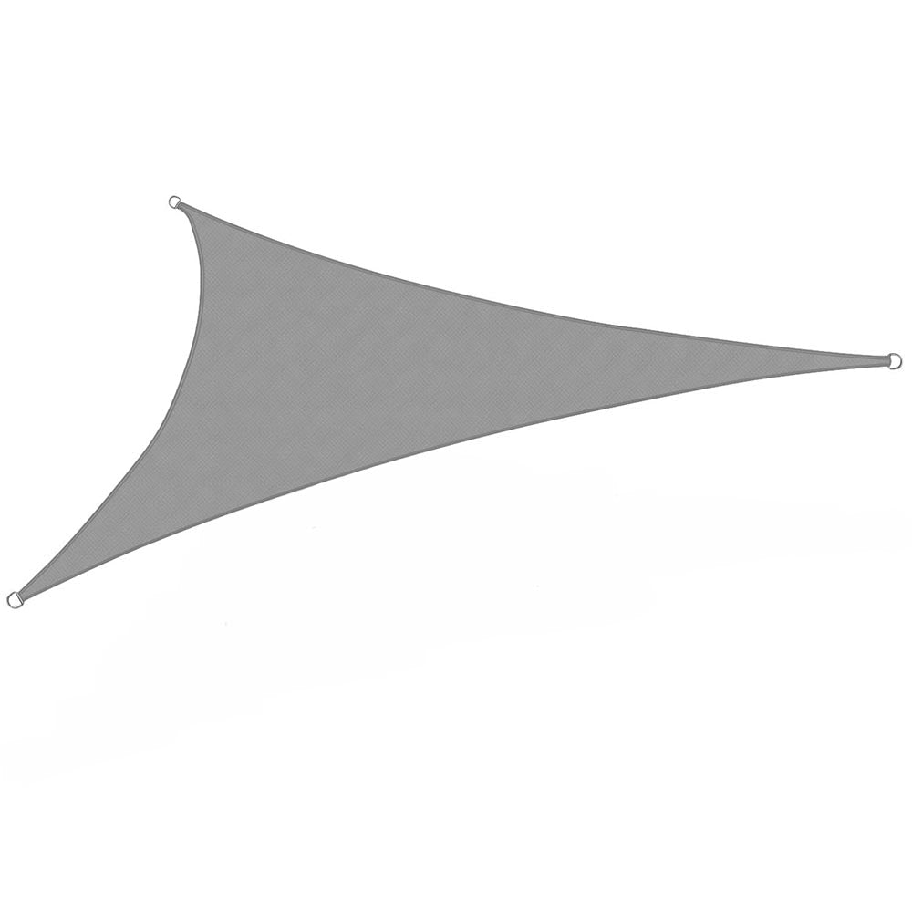 Square sun sail, 3.6 meters, several types-triangular, polyester, gray-0