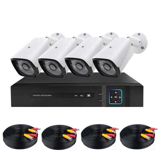 Wired AHD camera system - 4 cameras-0