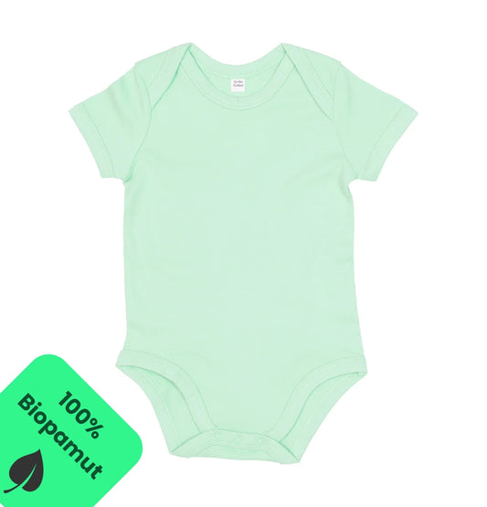 Babybugz Baba body 100% Biopamut rövid ujjú Menta 5db/Csomag-0