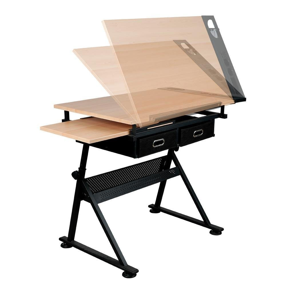 Reclining drawing table with gift chair-3